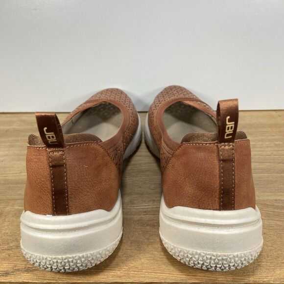 JBU Women 9.5 Emma Comfortable Casual Slip-On Ballet Flat Brown JBU by Jambu - Picture 5 of 11